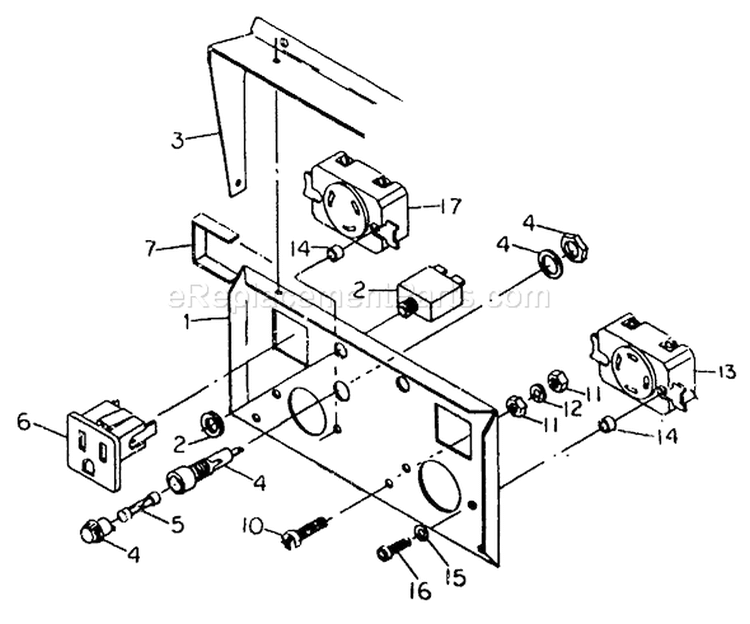 Page B Diagram and Parts List for 8752-2  Briggs and Stratton Generator